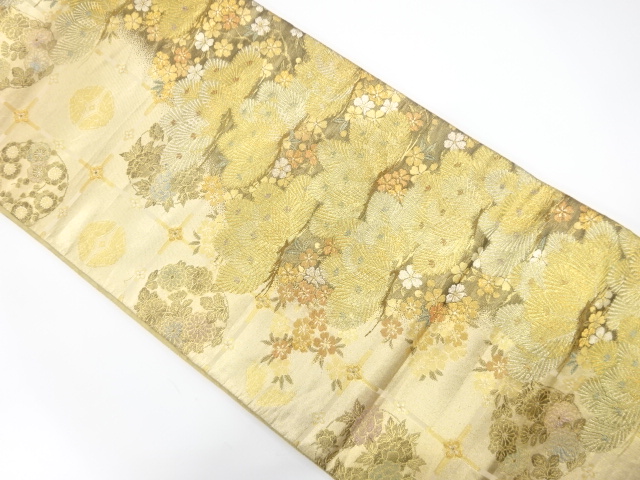 JAPANESE FUKURO OBI / WOVEN SAKURA